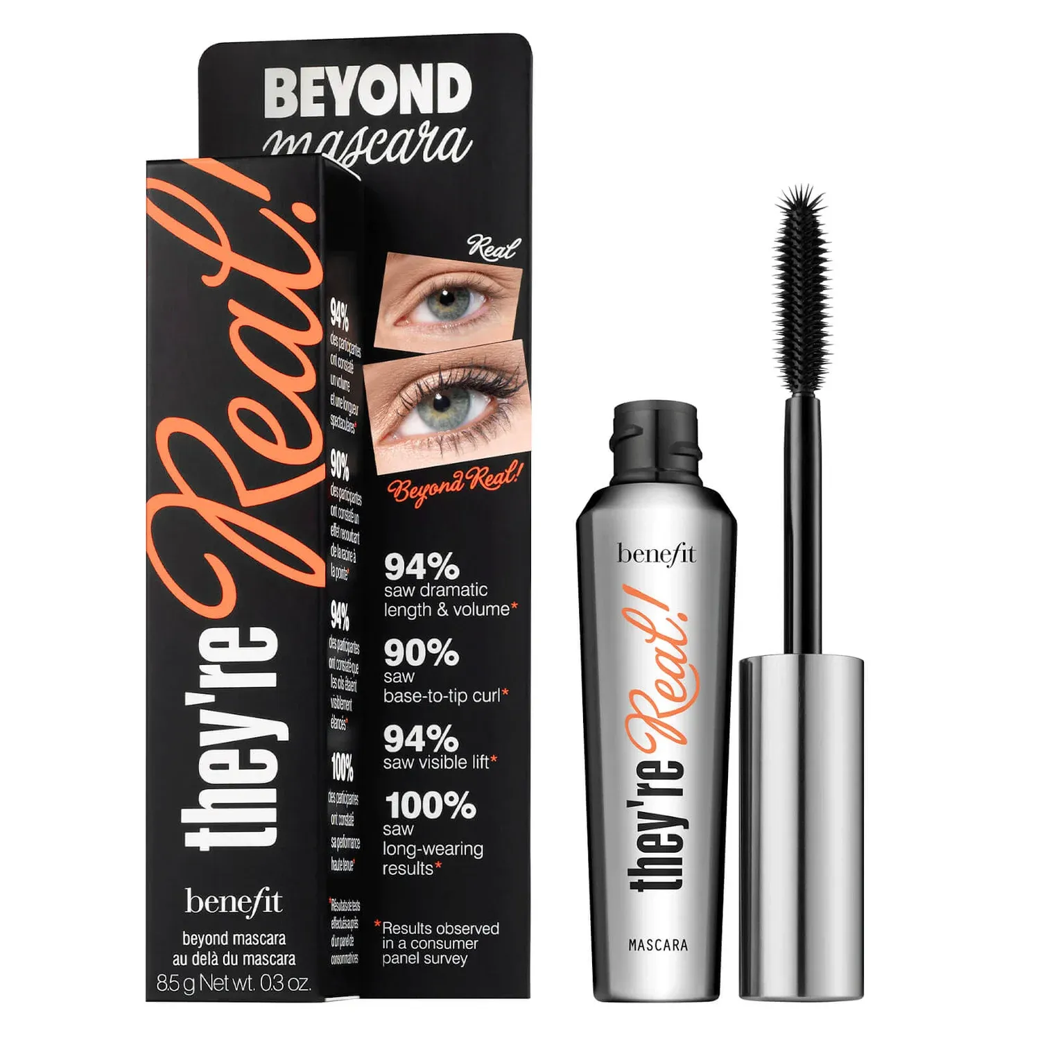 BENEFIT THEY'RE REAL LENGTHENING MASCARA - JET BLACK