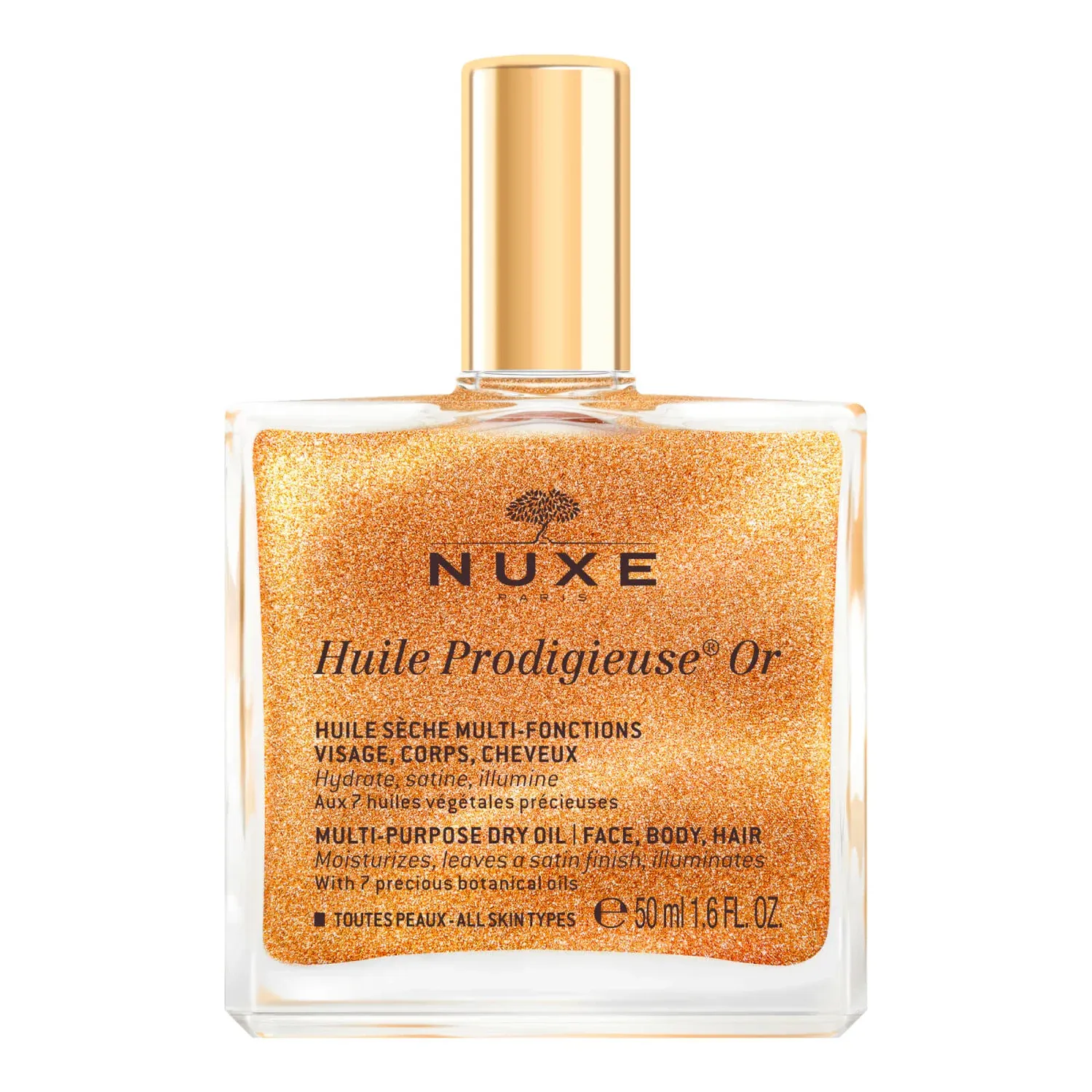 NUXE HUILE PRODIGIEUSE GOLDEN SHIMMER MULTI USAGE DRY OIL 50ML